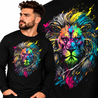 LONGSLEEVE ZWIERZĘTA   BAD LION